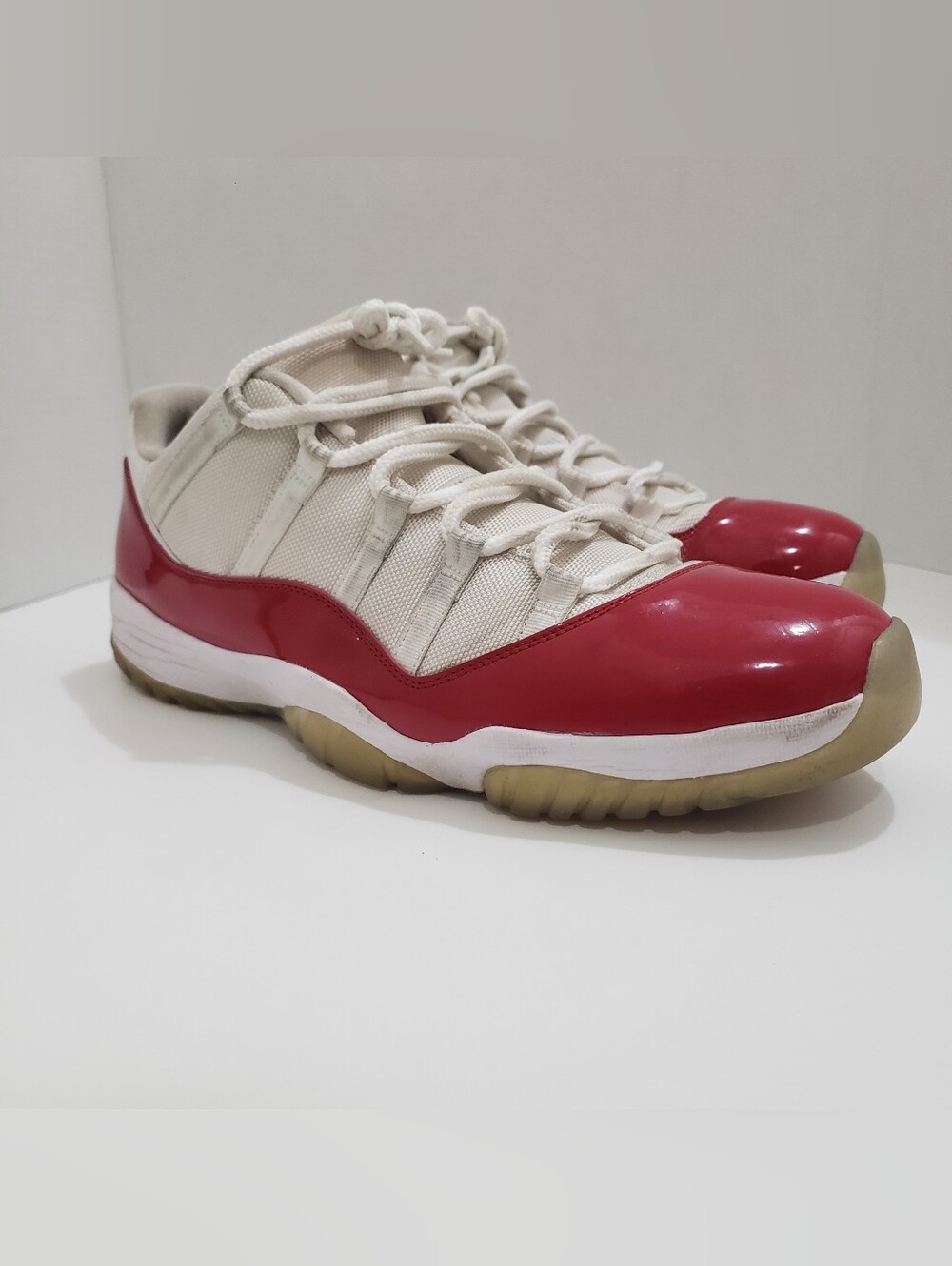 Nike Air Jordan 11 Retro Low Cherry 2016 Men’s Size 14 White Red 528895-102 Kept